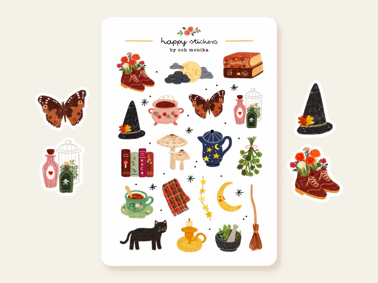 A sticker sheet full of cute little stickers perfect for planners, journals, or scrapbooking ❤