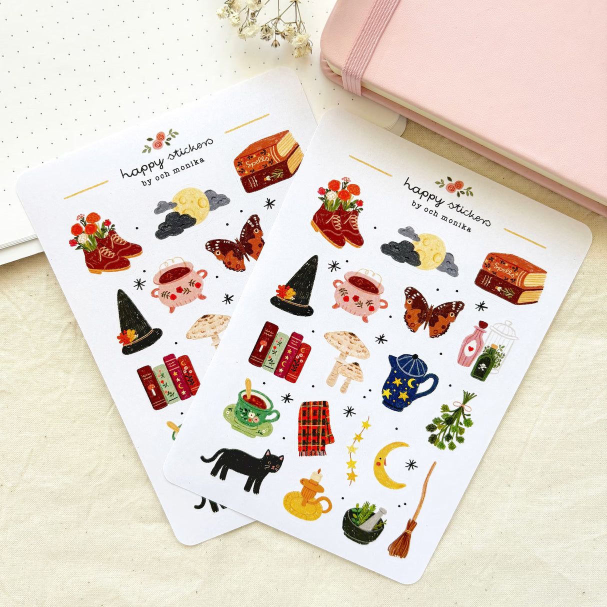 A sticker sheet full of cute little stickers perfect for planners, journals, or scrapbooking ❤