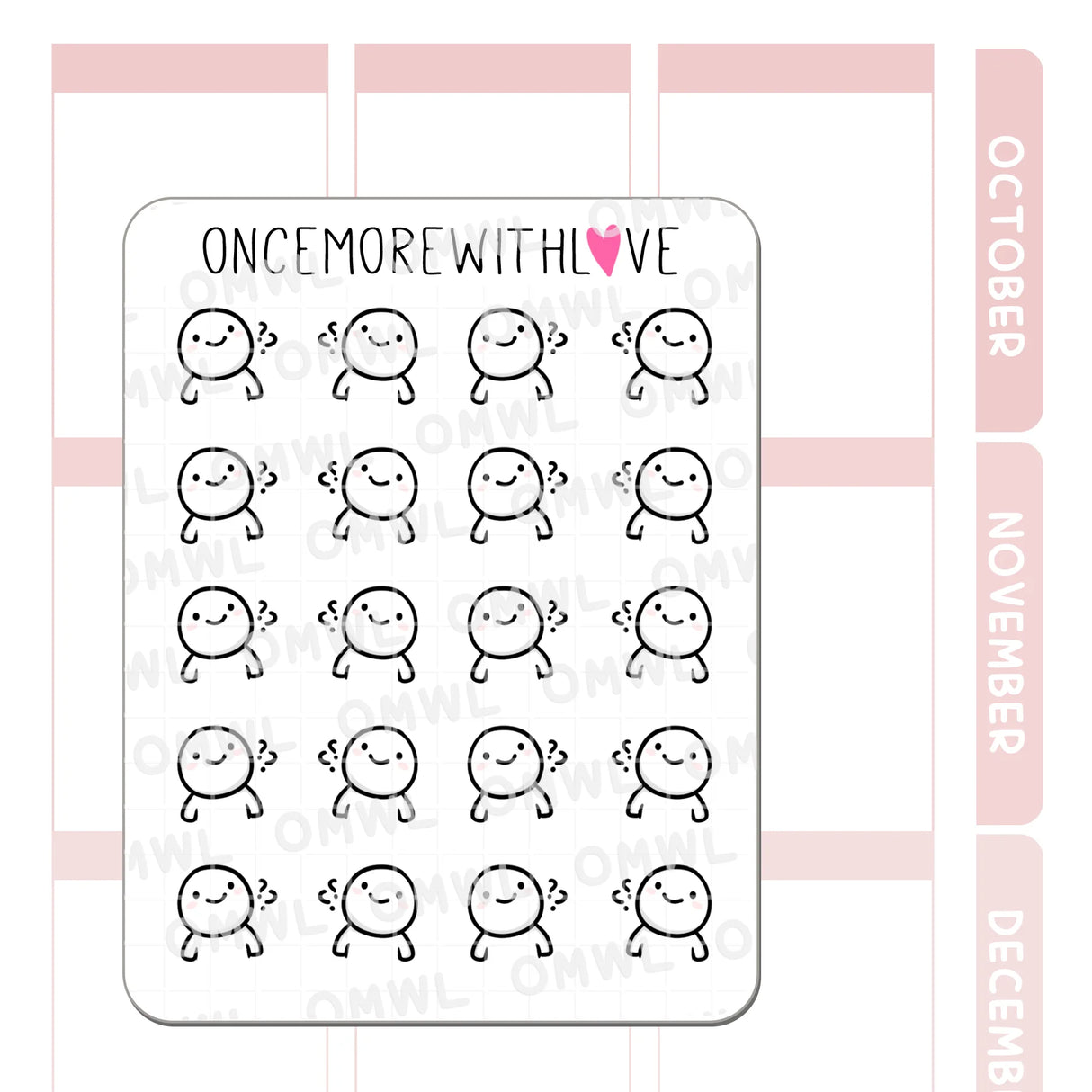 Once More With Love - M1478 Clueless Sticker Sheet
This is the look of my child when I ask him where he put my most precious fountain pen!! Anyway, this sticker can work for so many different things but I definitely designed this as a side-eye to my kiddo hahaha