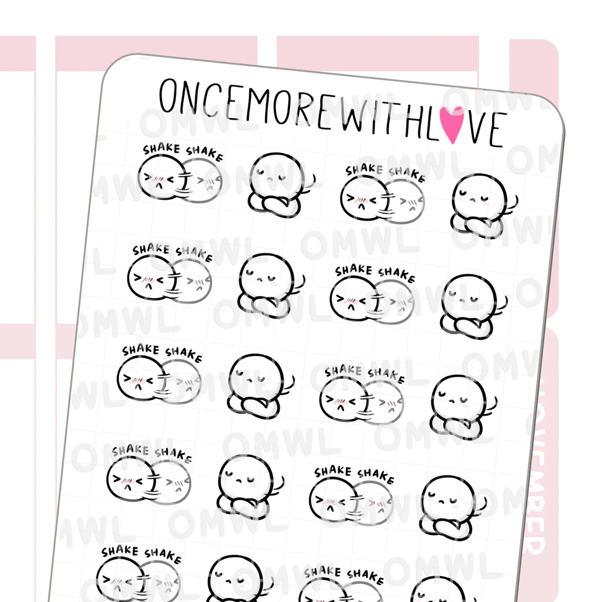 Once More With Love - M1487 Shake My Head Sticker Sheet
There are so many expressions that this sticker sheet can apply to! The possibilities are simply endless for this one!