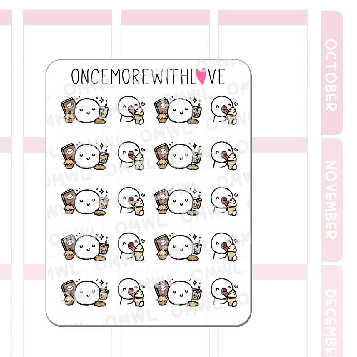 Once More With Love - M1525 Sweet Treats Sticker Sheet
Sweet treats for a sweet tooth!