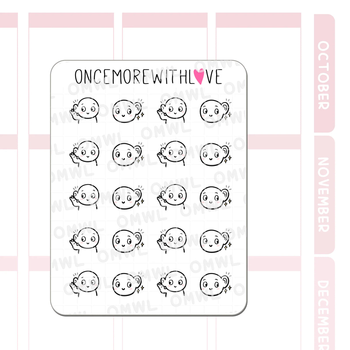 Once More With Love - M1530 Eavesdropping Munchkin Sticker Sheet
Spill the tea! These munchkins want to hear it all!