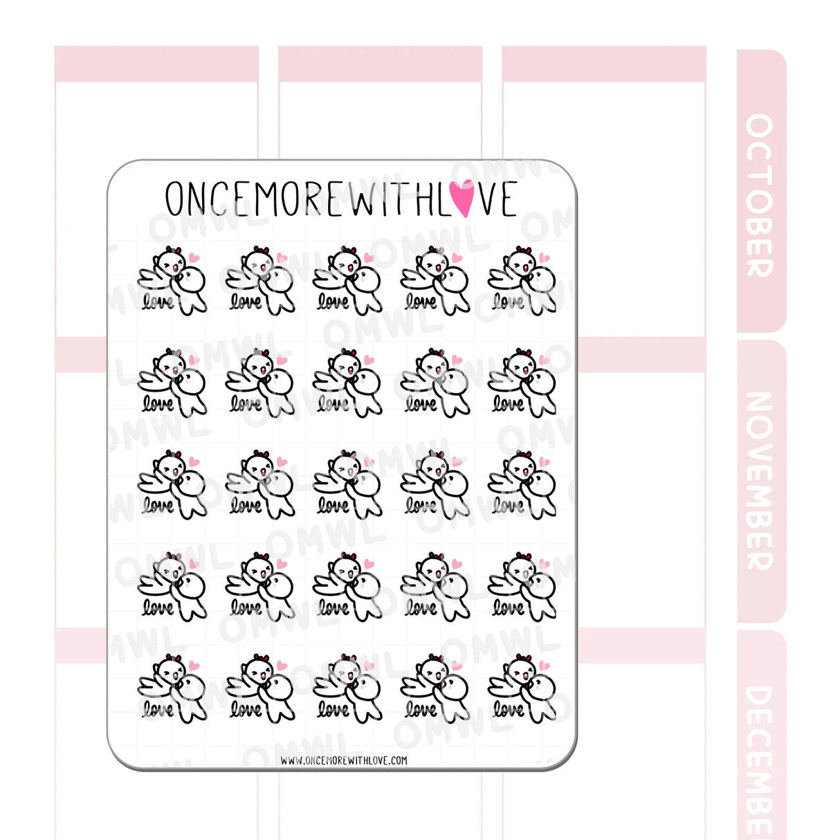 Once More With Love M875 Dirty Dancing Jump Sticker Sheet
Inspired by the famous move in Dirty Dancing (movie)! These munchkins are celebrating love!