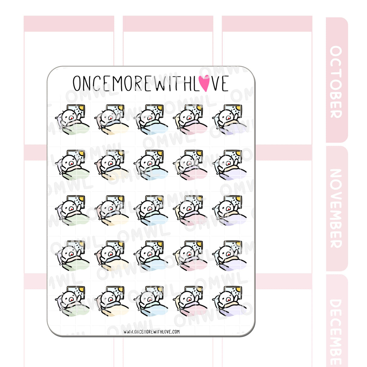 Once More With Love - M756 Wake Up Early Sticker Sheet