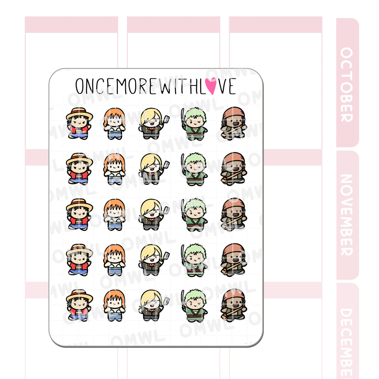 Once More With Love M1387 One Piece Sticker