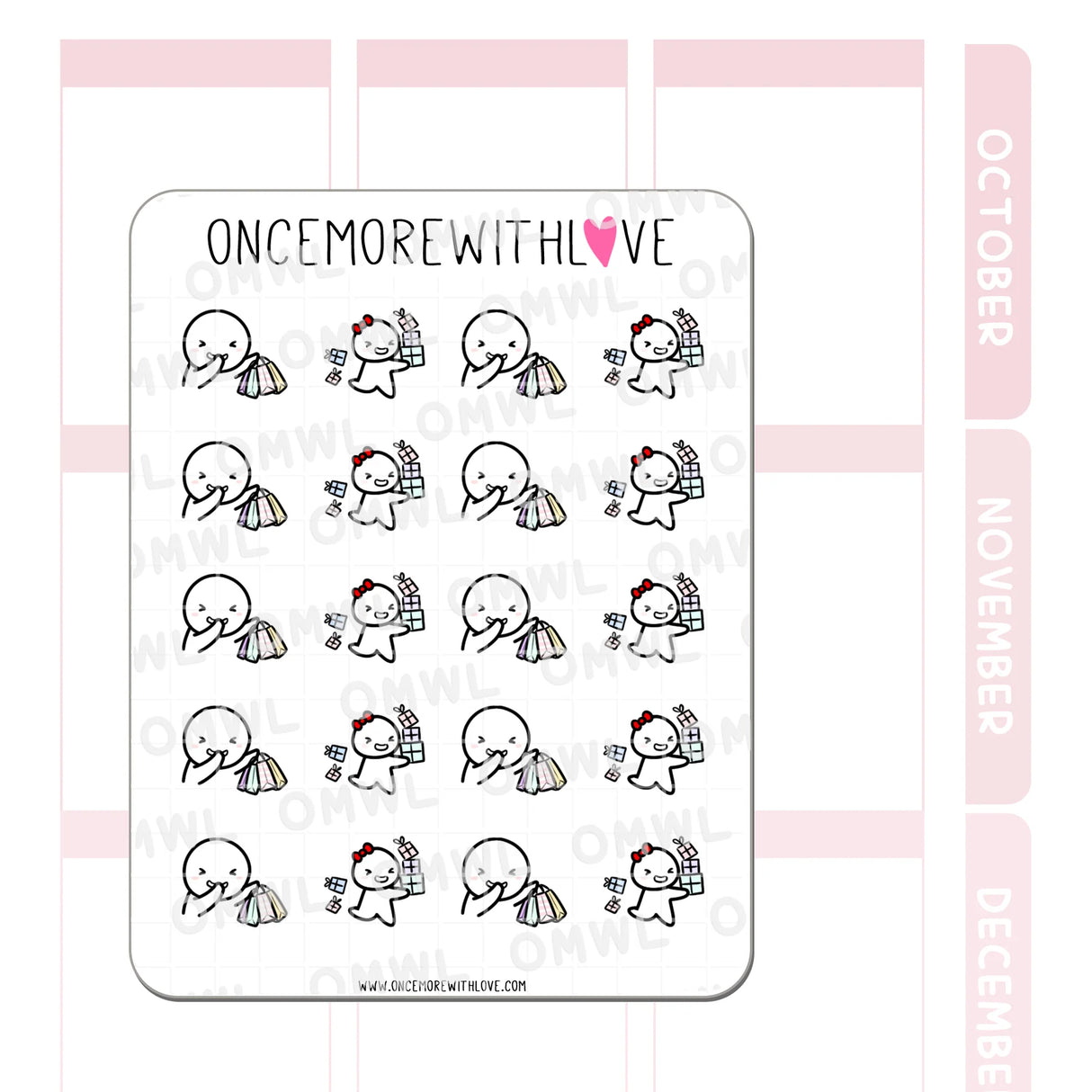 M972 Sneaky Shopping Spree Sticker Sheet