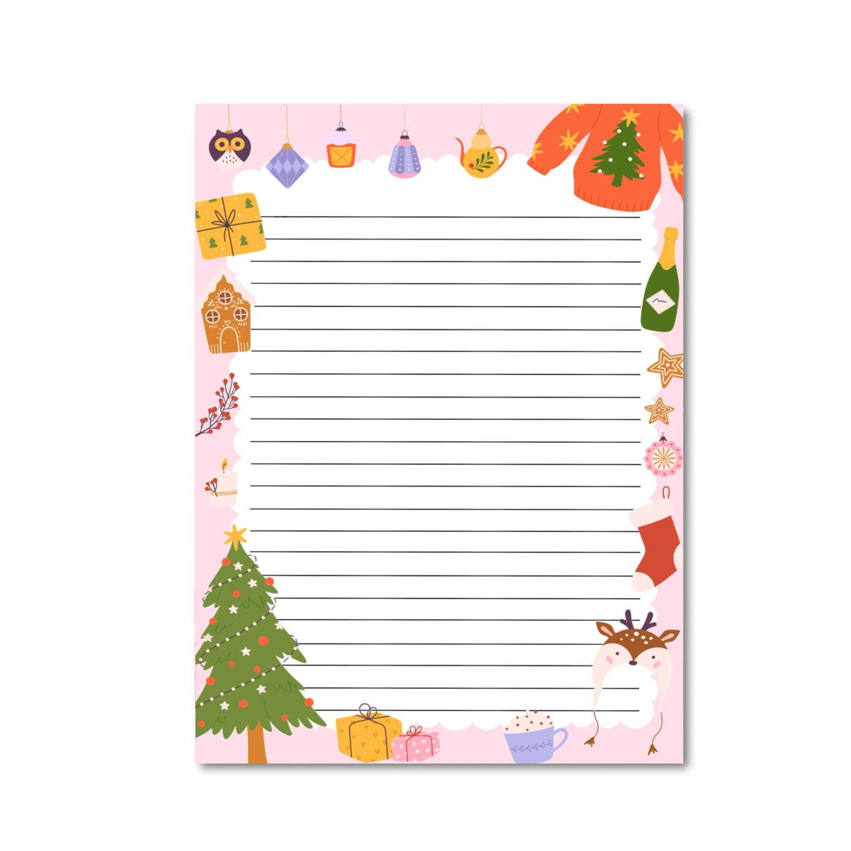 Only Happy Things Stationery - Christmas Is Here Notepad A5