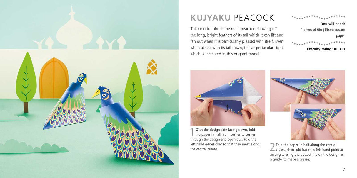 Featuring a 64-page book, plus 250 sheets of origami paper, try these 15 origami models that are inspired by the elegant beauty of flowers and birds.
Origami Flowers and Birds explores the best nature has to offer, with a 64-page instruction book that guides you step by step through 15 paper projects, including a crane, owl, robin, rose, tulip, and more. To get you started, 250 sheets of traditional origami paper are provided, so you can explore your creativity, right from the get go.