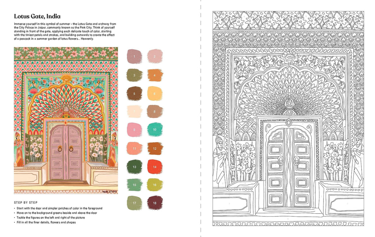 Paint By Numbers: Art Escapes
Escape into creativity with Paint by Numbers: Art Escapes, a beautifully designed adult paint by numbers and colouring book created to help you relax, unwind, and create impressive artwork with ease. Featuring 20 detailed landscape scenes by artist Rhi James of Hebe Studio, this interactive book guides you step by step, making it ideal for beginners and experienced artists alike.
Product Features:
20 Scenic Landscape Designs: Includes a variety of inspiring scenes such as m