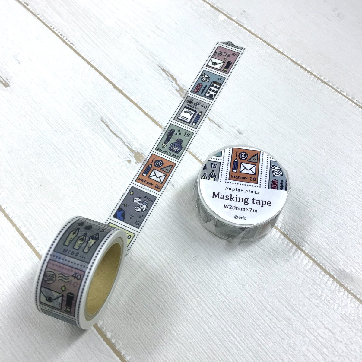 Papier Platz x Eric Small Things Washi Tape - Stamp