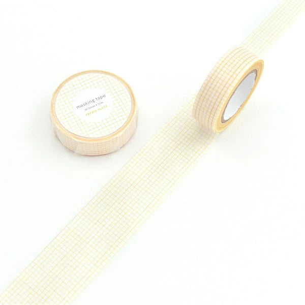 This is a masking tape with an original PAPIER PLATZ design. Add a creative touch to any project with this beautiful soft color grid washi tape! Perfect for crafts, journaling, snail mail, and more.
Size: 15mm x 10m
Made in Japan