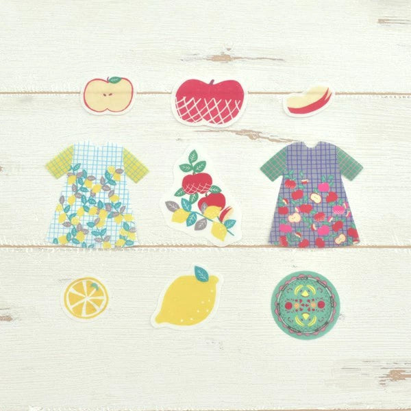 Flake stickers designed by pu・pu・pu
Fun stickers for any and every occasion! Use these stickers every day on planner, cards, photo album, frames, gift wrap, stationery, scrapbook pages, lunch bags, calendars and more to personalize your world.
9 designs x 6 each (Total 54pcs)
Masking Tape Material
Includes 1 pack of flake sticker
