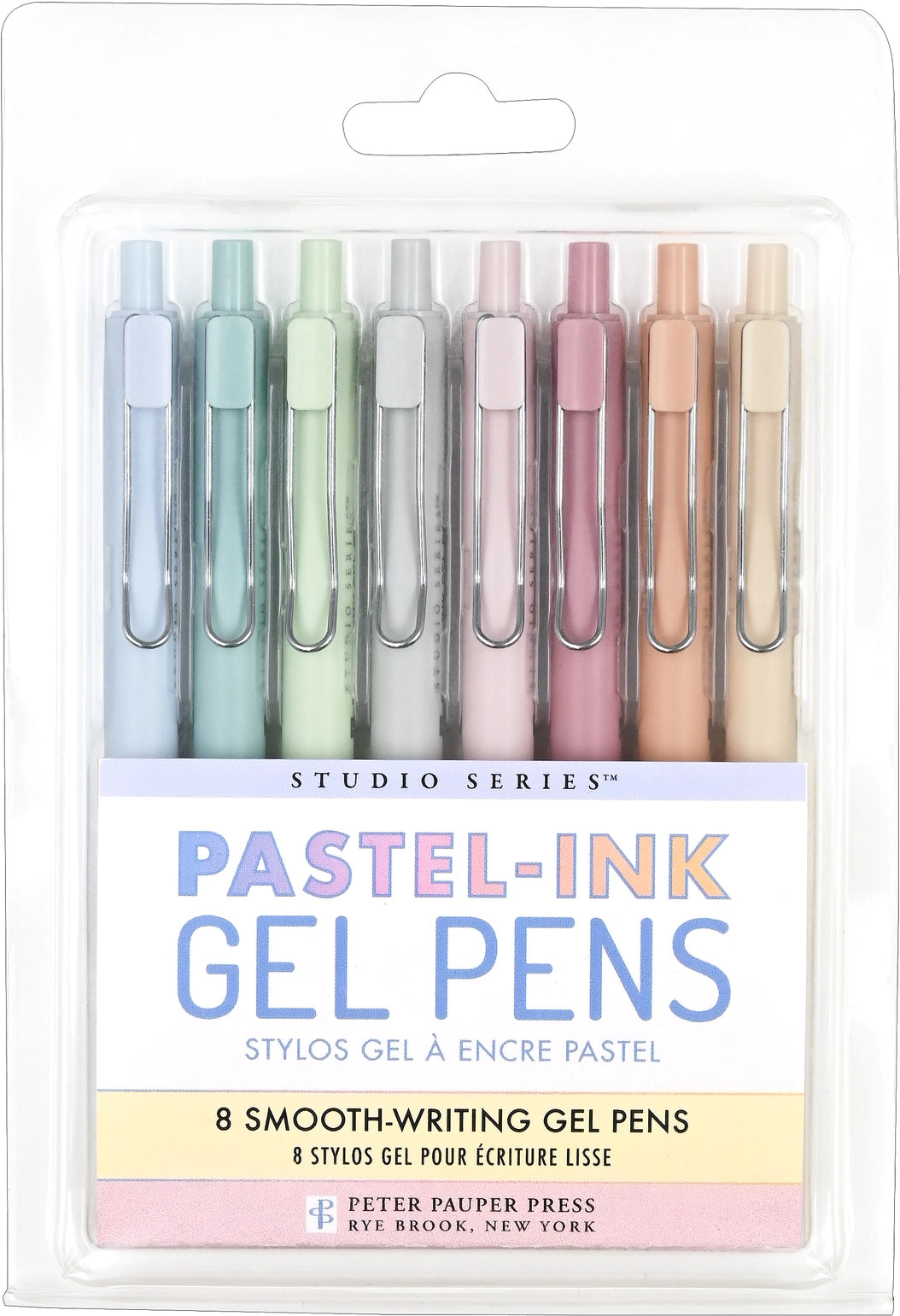 Quick-drying fine-tip gel pens with expressive pastel colors provide a seamless flow of ink for a flawless writing experience! Retractable gel pens are perfect for intricate journaling, drawing, planning, and more!
Ultra-fine 0.5 mm tips for precision writing. Smudge-free. No bleed-through. Choose from a palette of 8 pastel-ink colors to bring personal style to all your writing projects. Perfect for sketching, note-taking, and correspondence. 8 different pastel colors range from gray, blue, and green, to t