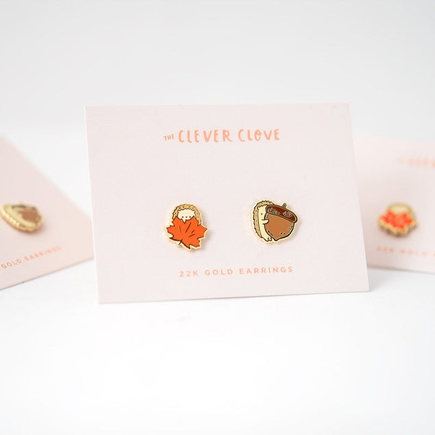 Peek-A-Boo Autumn Earrings