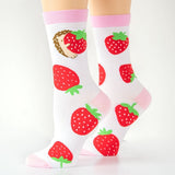 Peek-A-Boo Strawberry Socks