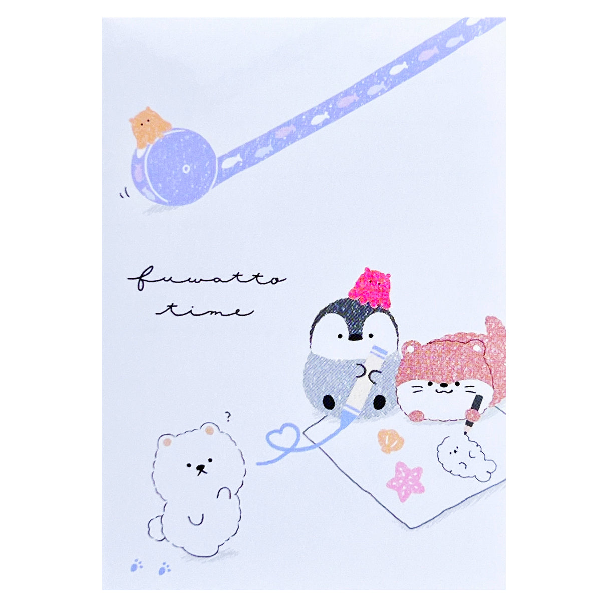 Penguin, Otter, Bear Arts & Craft Time Mini Notepad