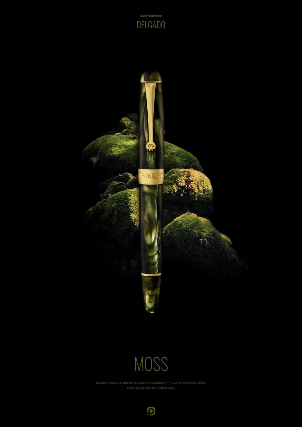 Penlux Masterpiece Delgado Moss Fountain Pen