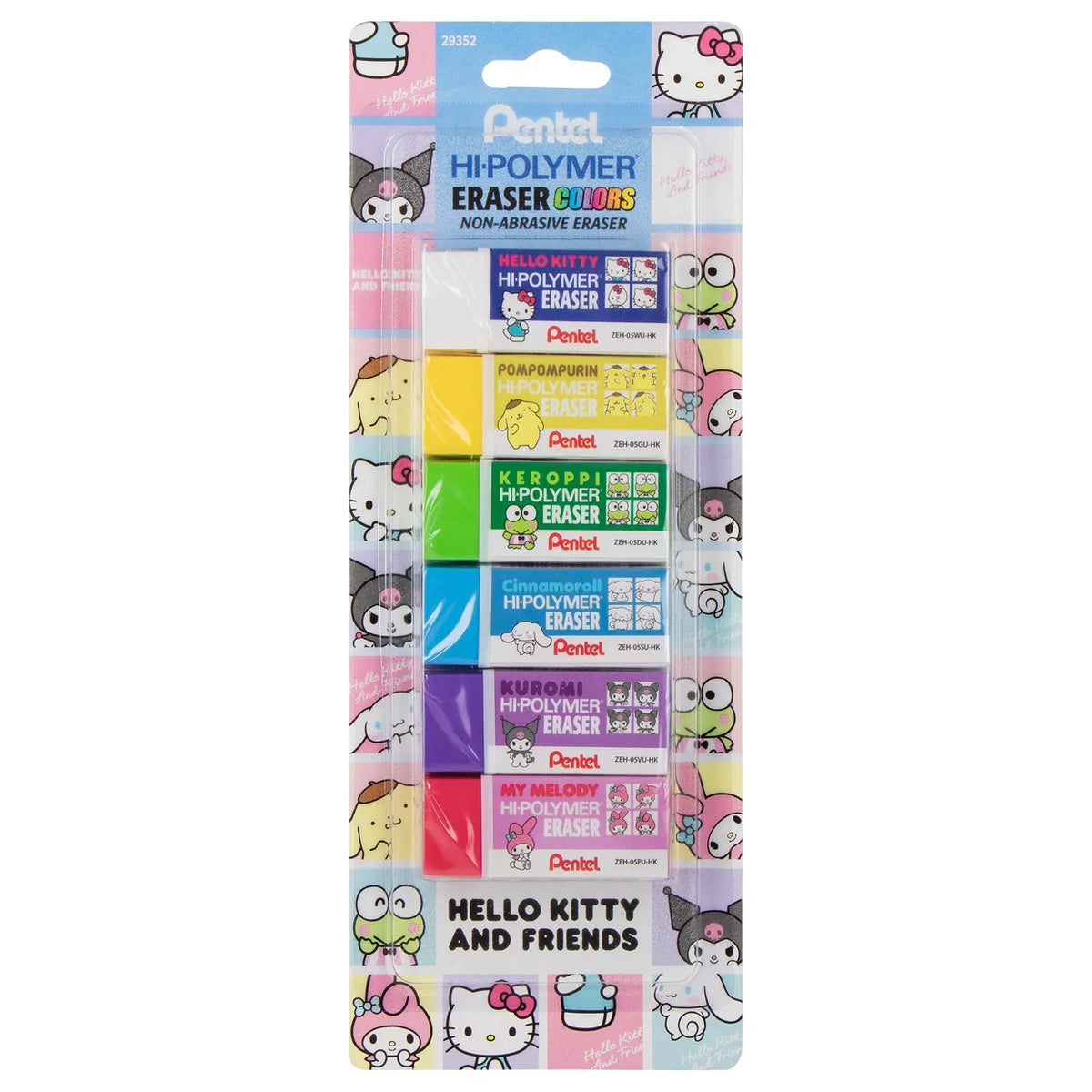 Your favorite characters, your favorite pens. Pentel has teamed up with Hello Kitty and Friends to bring you a limited-edition collection of premium writing instruments designed for fans, collectors, and everyday writers alike.
Key features:
Limited-Edition Hello Kitty and Friends character designs for fans, collectors, and everyday writers alike.
The erasers are made from high-quality, latex-free materials, ensuring they are safe for all users.
Each eraser is designed to erase cleanly without tearing or