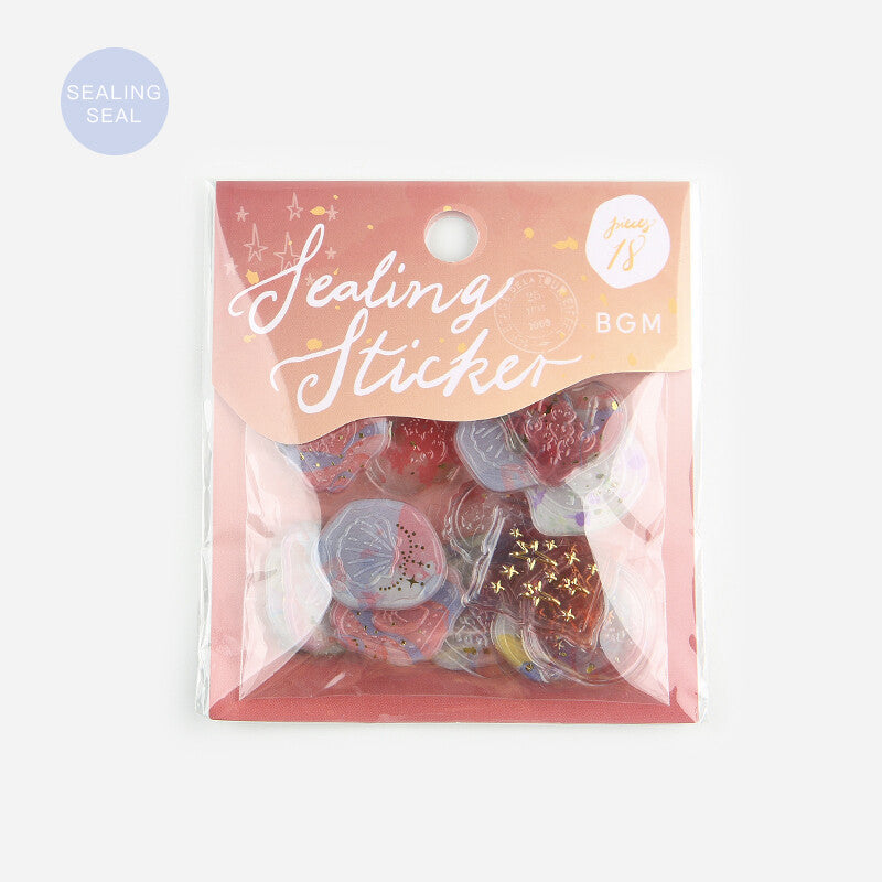 Phantom Flower Wax Seal Sticker Red