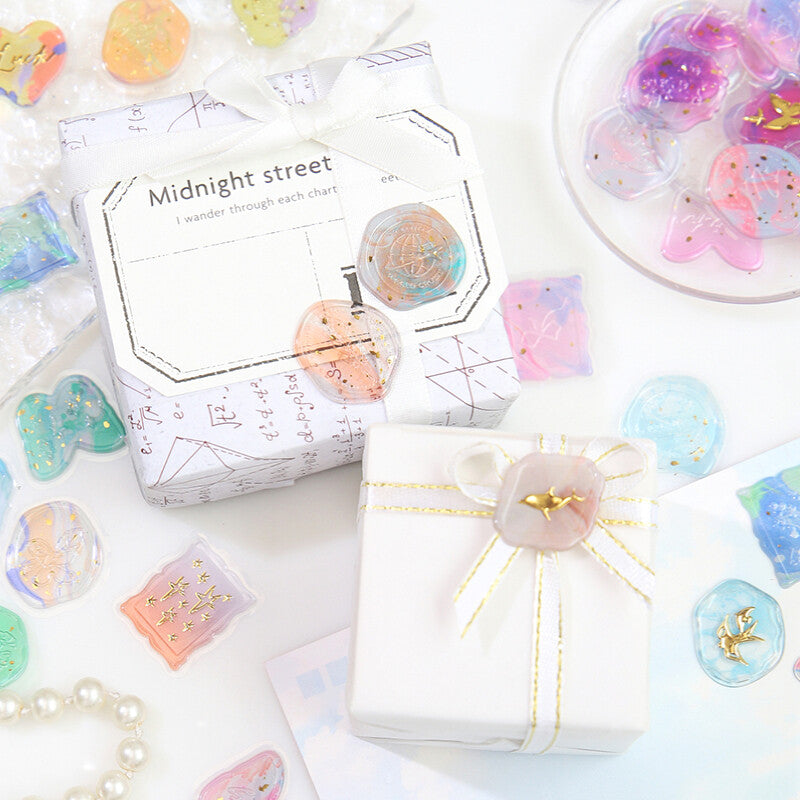 Phantom Flower Wax Seal Sticker Red