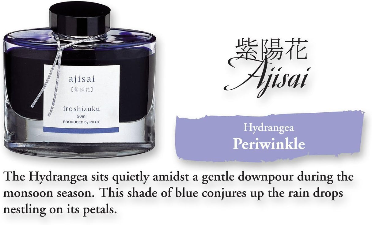 Pilot Iroshizuku 50ml Ink Bottle - Ajisai Hydrangea