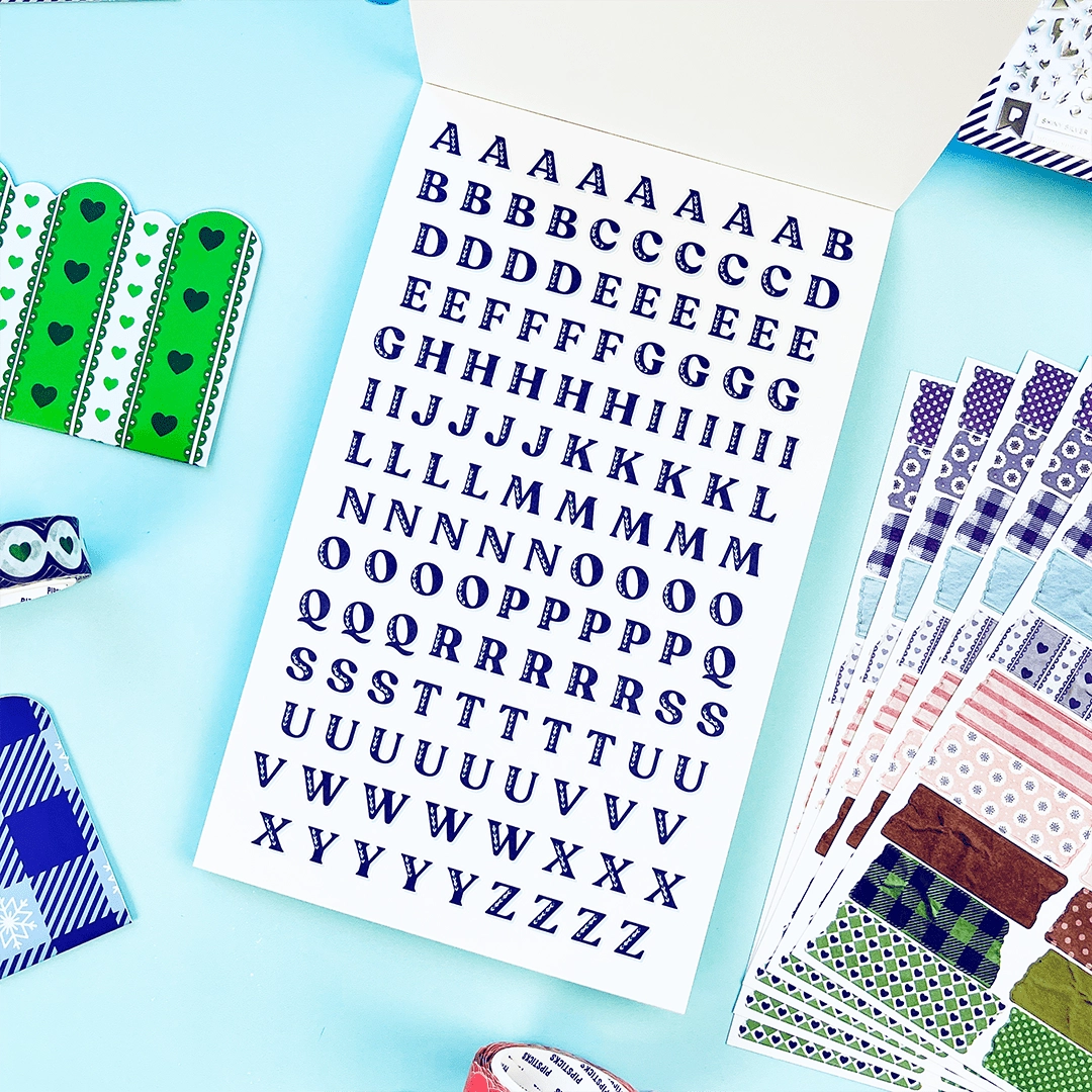 You asked, we delivered! Introducing our new Winter inspired Junk Journal sticker book! With Frames, borders, patterns and alphabets you'll be able to document every moment of your life with whimsy and delight! Perfect to junk journal, collage, and scrapbook your way through the season.