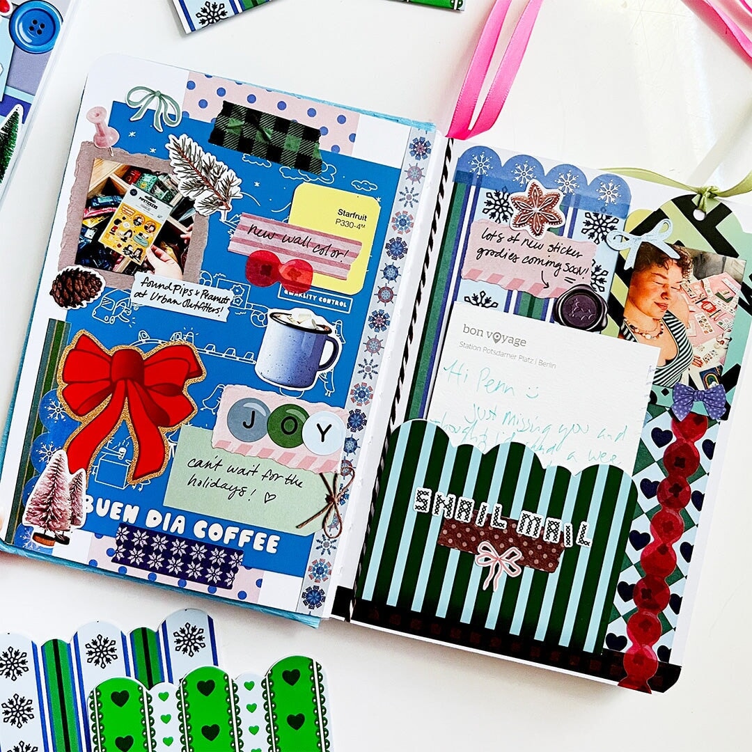 You asked, we delivered! Introducing our new Winter inspired Junk Journal sticker book! With Frames, borders, patterns and alphabets you'll be able to document every moment of your life with whimsy and delight! Perfect to junk journal, collage, and scrapbook your way through the season.