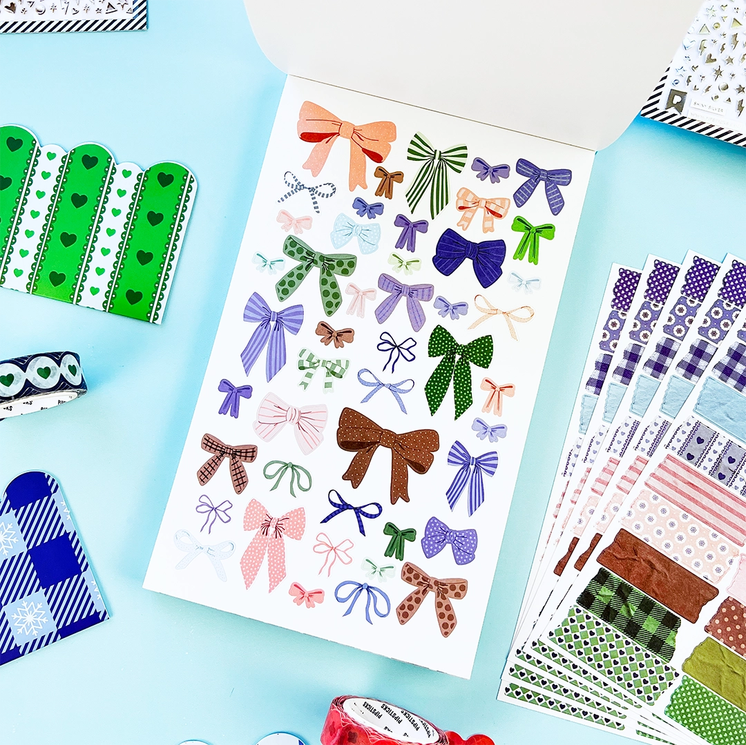 You asked, we delivered! Introducing our new Winter inspired Junk Journal sticker book! With Frames, borders, patterns and alphabets you'll be able to document every moment of your life with whimsy and delight! Perfect to junk journal, collage, and scrapbook your way through the season.
