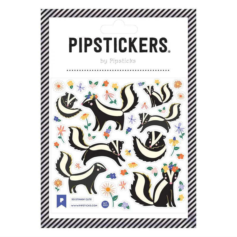 PipStickers are the PERFECT gift for the sticker lover in your life - even if it's you! These unique PVC designs with holographic gold foil accents come on a clear backing and cannot be found anywhere else.
Includes one 4" x 4" sheet of So Stinkin' Cute PipStickers and includes the Pipsticks manifesto.