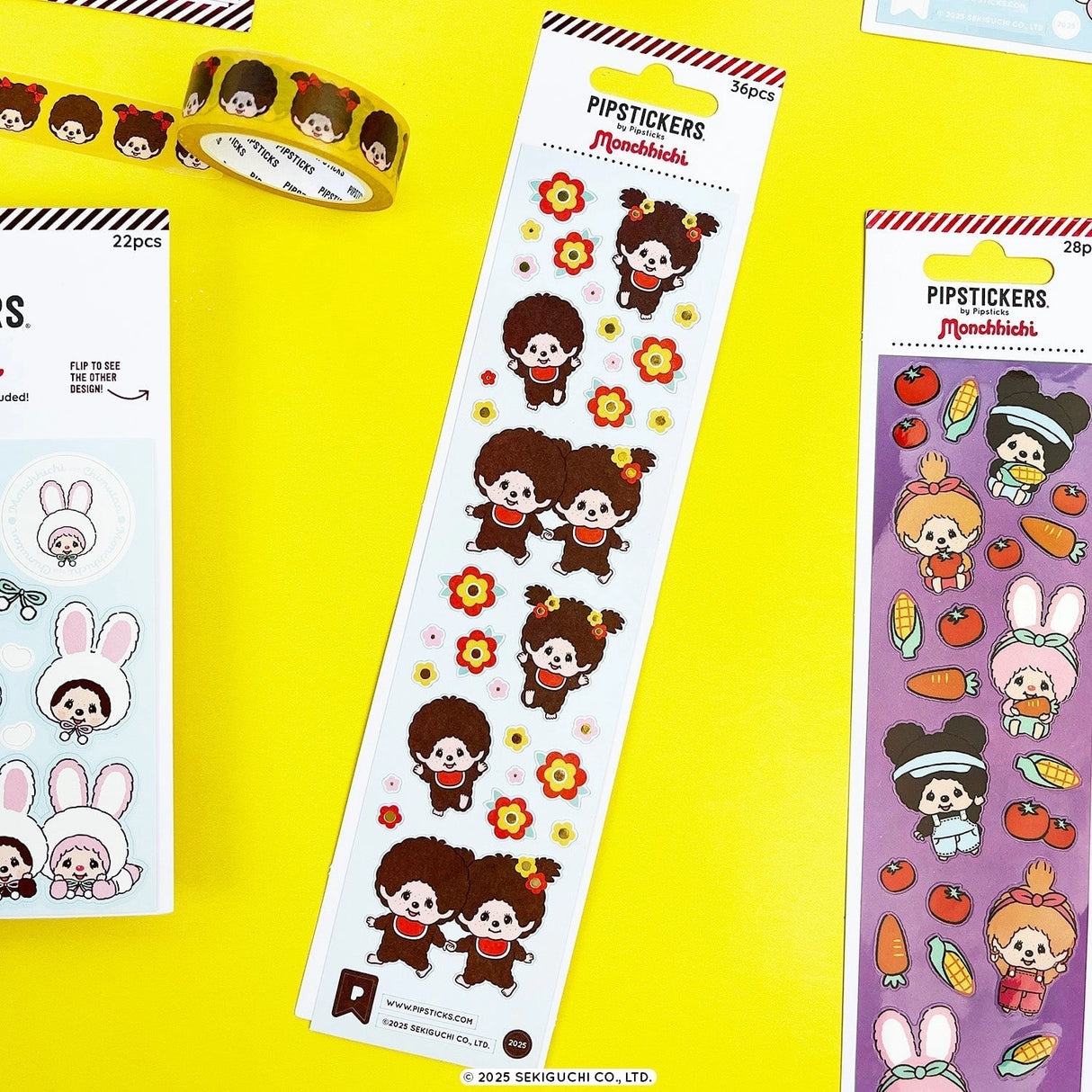Pipsticks - Frolicking Monchhichi Stickers