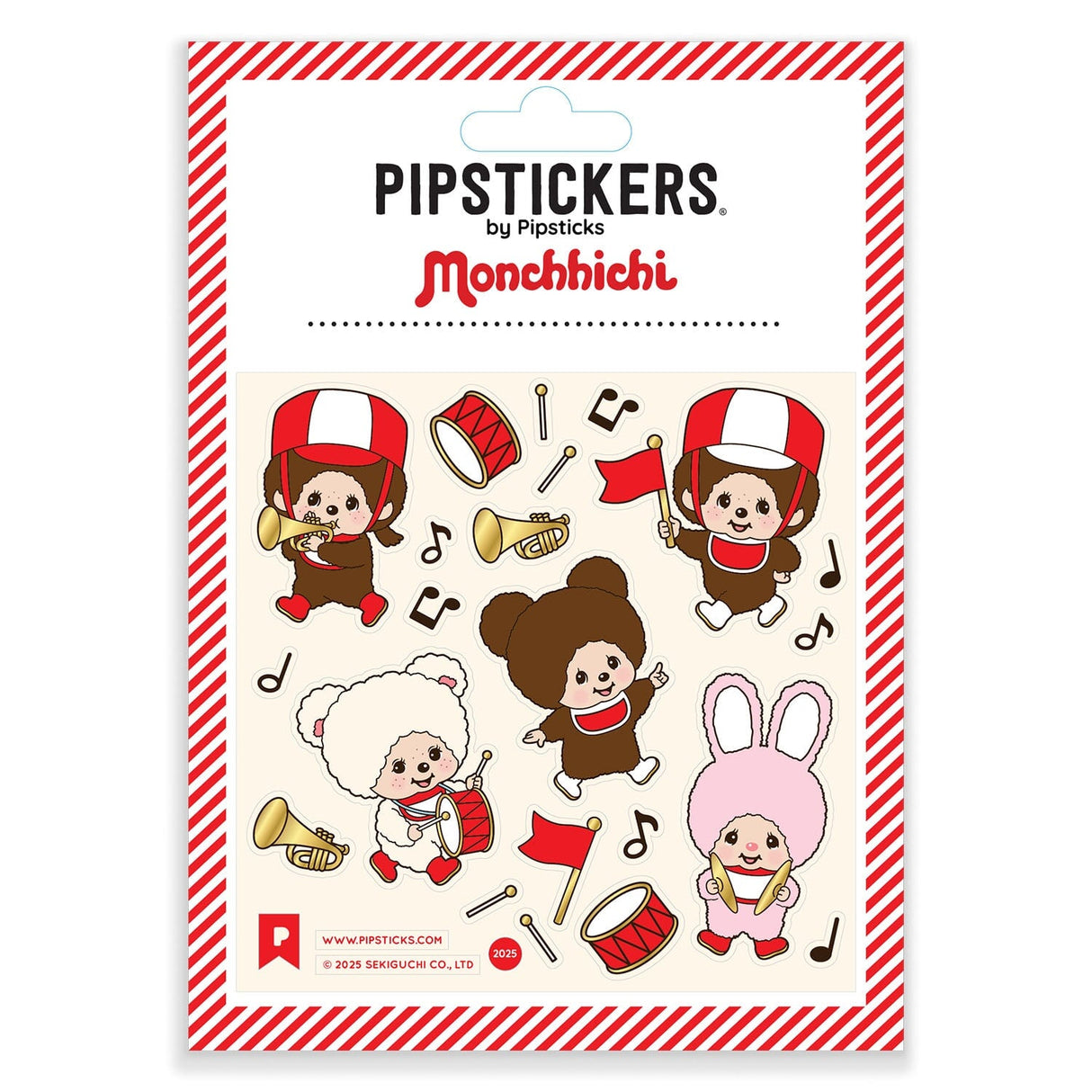 Pipsticks - Monchhichi Marching Band Stickers