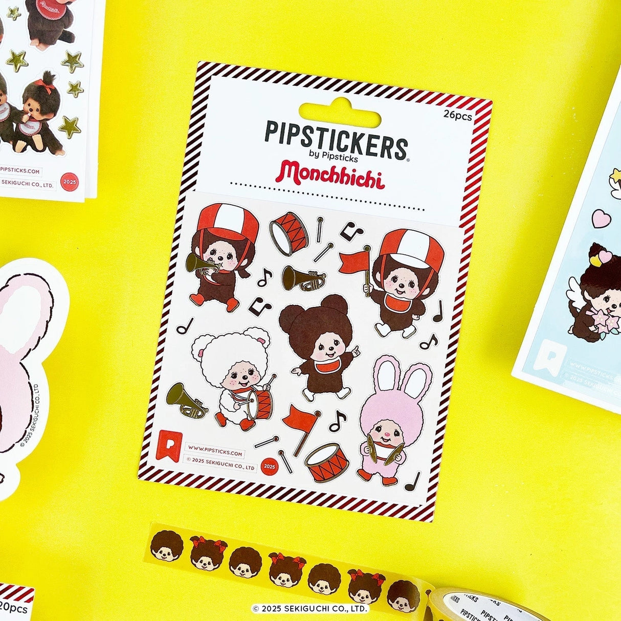 Pipsticks - Monchhichi Marching Band Stickers