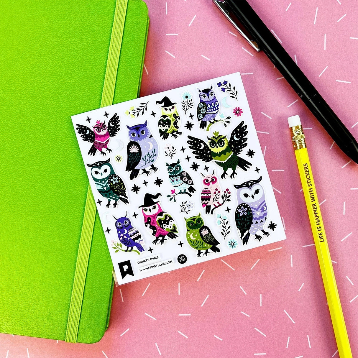 PipStickers are the PERFECT gift for the sticker lover in your life - even if it's you! These unique PVC designs with holographic silver foil accents come on a clear backing and cannot be found anywhere else.
Includes one 4" x 4" sheet of Squeaky Scientists PipStickers and includes the Pipsticks manifesto.