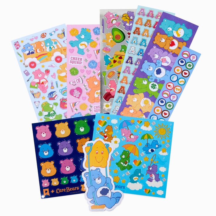 Get ready for a serious dose of nostalgia!
This Care Bears Grab Bag includes 9 super fancy Pipsticker sheets and over 300 stickers filled with rainbows, hearts, and all your favorite cuddly bears. It’s pure sticker magic straight from Care-a-Lot! 🌈🐻
