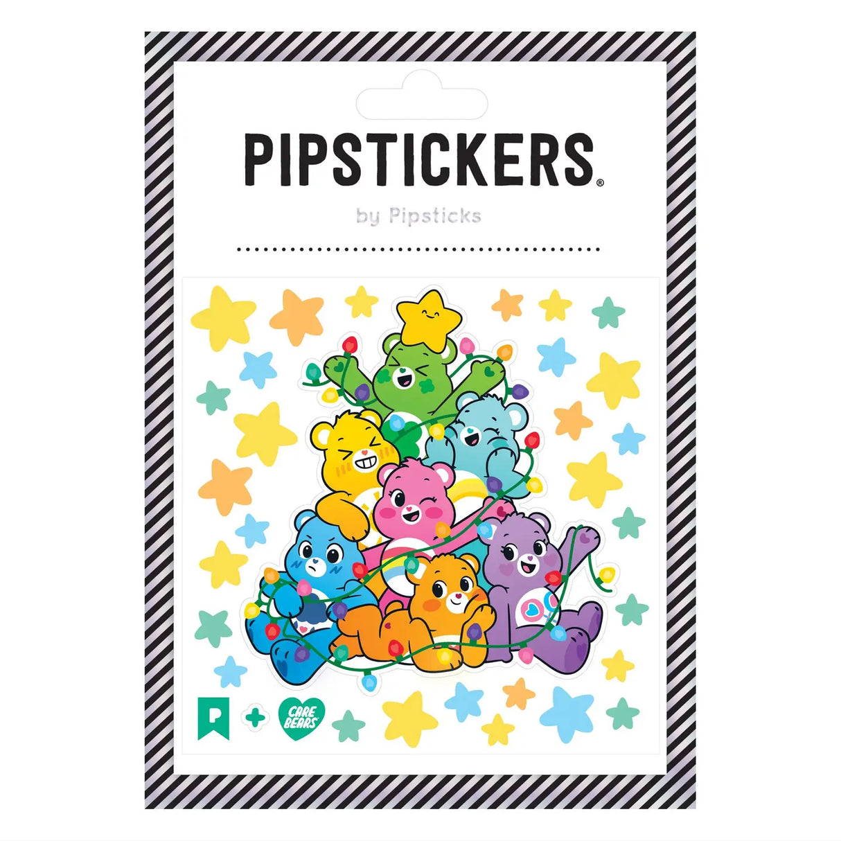 PipStickers are the PERFECT gift for the sticker lover in your life - even if it's you! These unique wood-free paper designs with fuzzy accents come on a clear backing and cannot be found anywhere else.
Includes one 4'' x 4'' sheet of Care Bears Fuzzy Christmas Tree PipStickers and includes the Pipsticks manifesto.