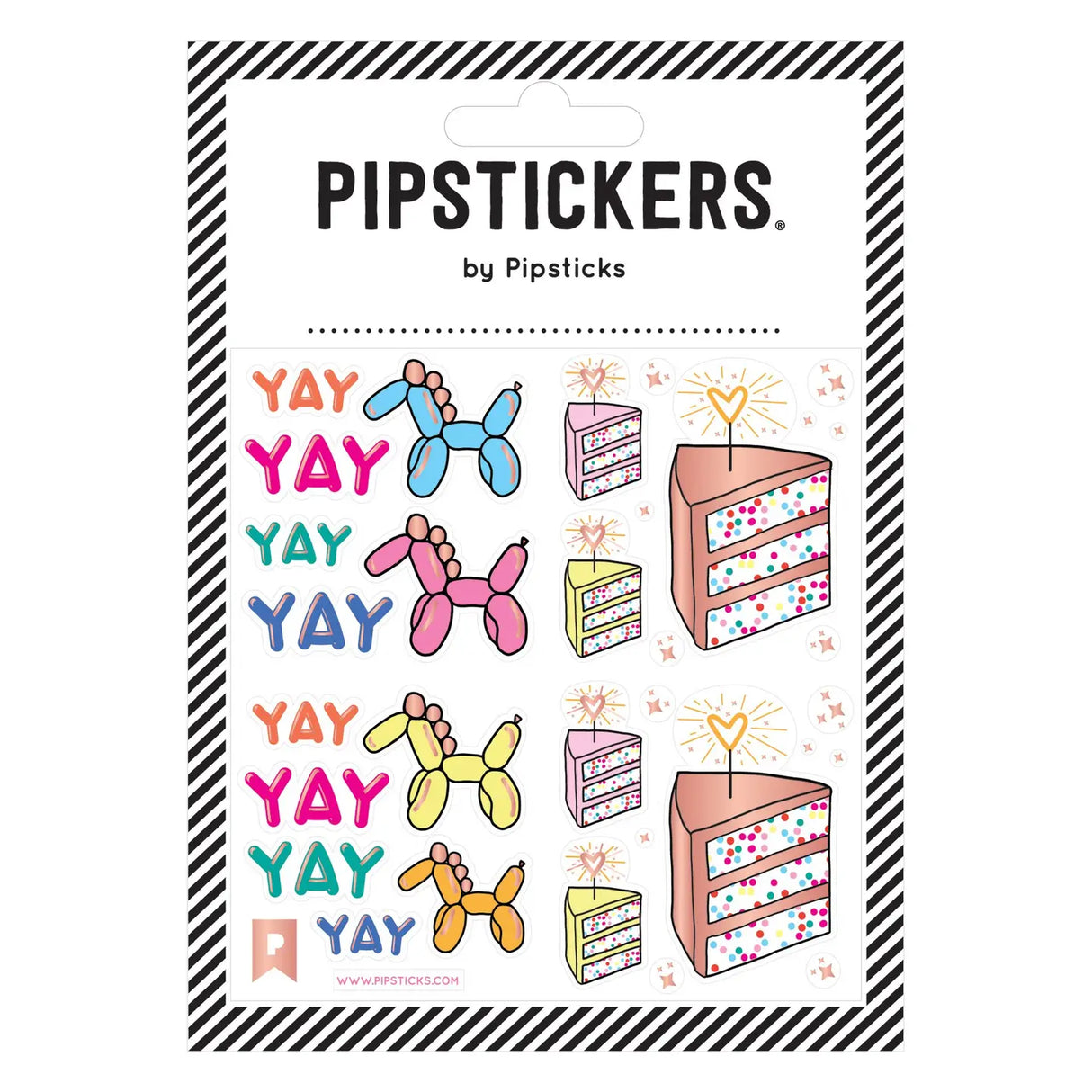 PipStickers are the PERFECT gift for the sticker lover in your life - even if it's you! These unique PVC designs with holographic gold foil accents come on a clear backing and cannot be found anywhere else.
Includes one 4 x 4 sheet of Party Animal PipStickers and includes the Pipsticks manifesto.
