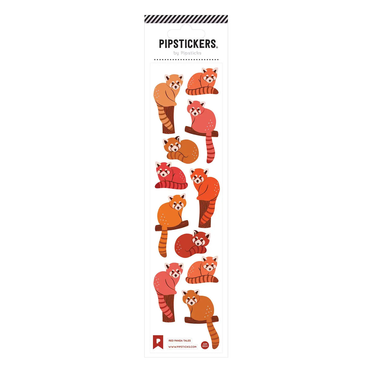 PipStickers are the PERFECT gift for the sticker lover in your life - even if it's you! These unique PVC designs with holographic accents come on a clear backing and cannot be found anywhere else.
Includes one 2'' x 8'' sheet of Red Panda Tales PipStickers and includes the Pipsticks manifesto.