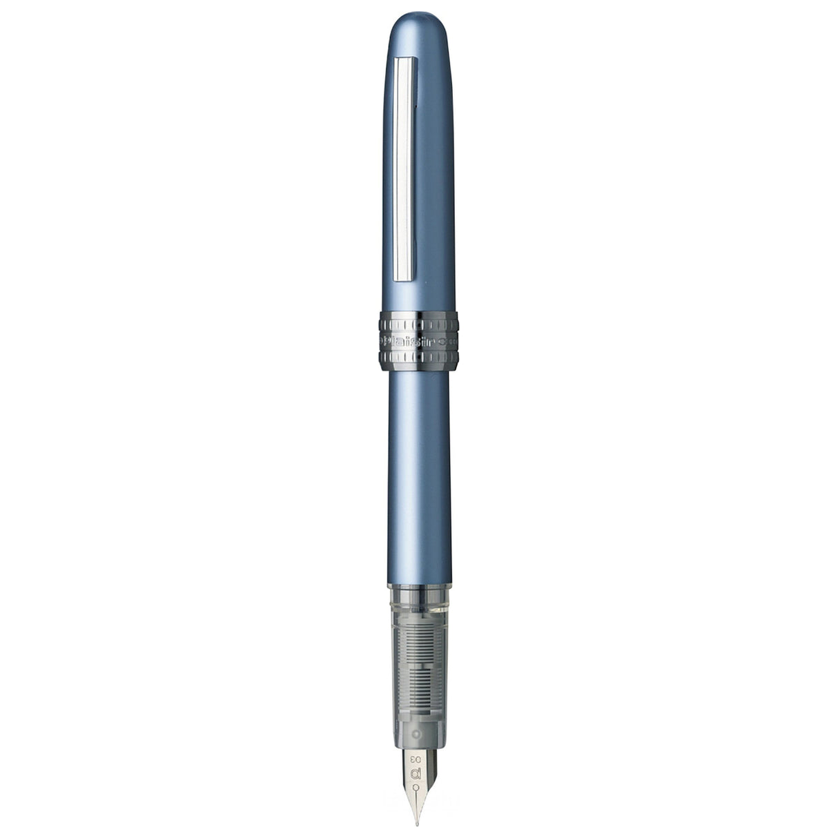 Platinum Plaisir Fountain Pen - Frosty Blue