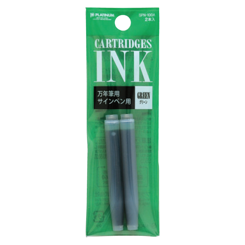 Platinum Plaisir Ink Cartridges - Green