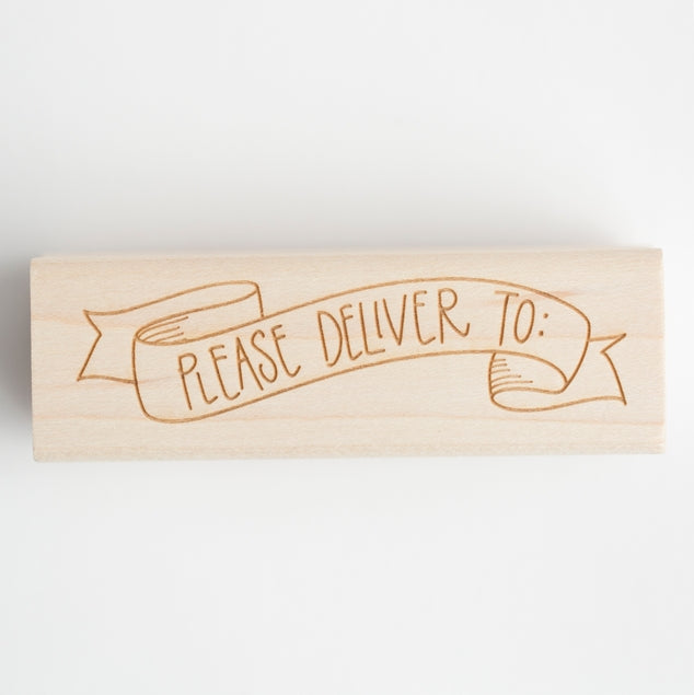 Please Deliver To Banner Stamp