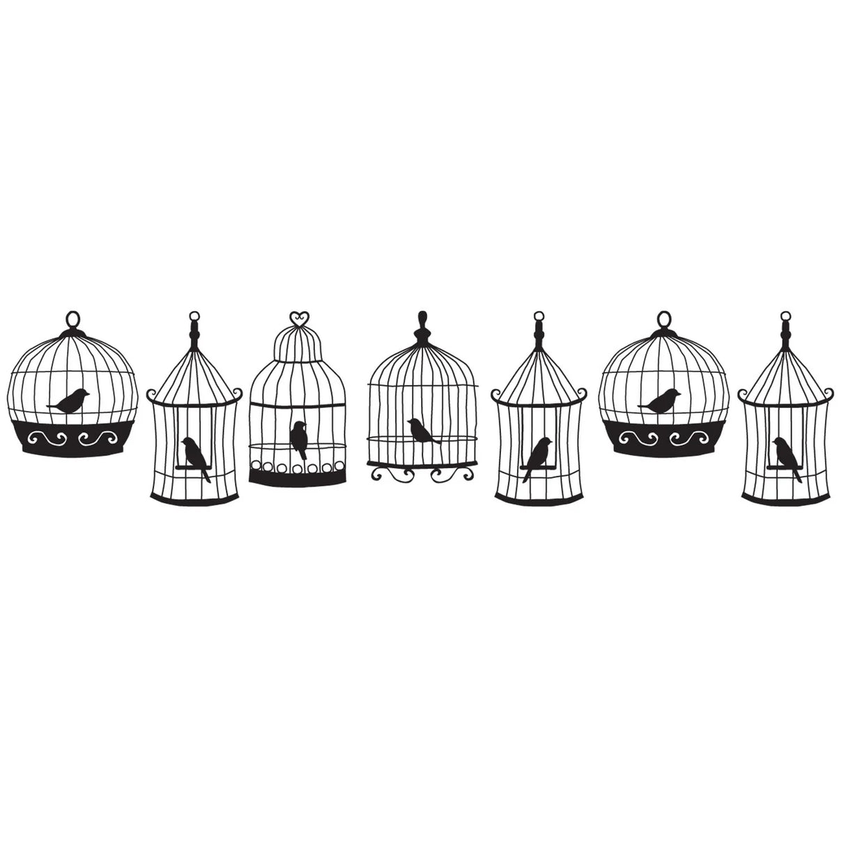 Black self-inking bird cages cartridge to fit into PLUS Decoration Roller Applicator. Uses a pigment and oil-based ink.