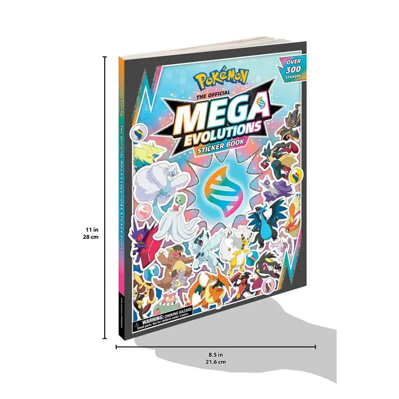 Pokémon: The Official Mega Evolutions Sticker Book includes 48 known Mega-Evolved Pokémon originally discovered in Hoenn and Kalos. Learn how Pokémon surpass their normal limits in battle through Mega Evolution—a representation of the strong bond between Trainer and Pokémon!
Organized by Pokédex number, this sticker book provides the name, pronunciation, type, height, and weight for each Pokémon featured. You’ll also find tip boxes with extra bits of information about each Mega Evolution in the