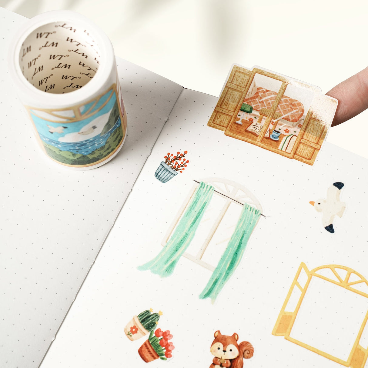 Pre-cut Pane & Simple Wide Washi / PET Tape