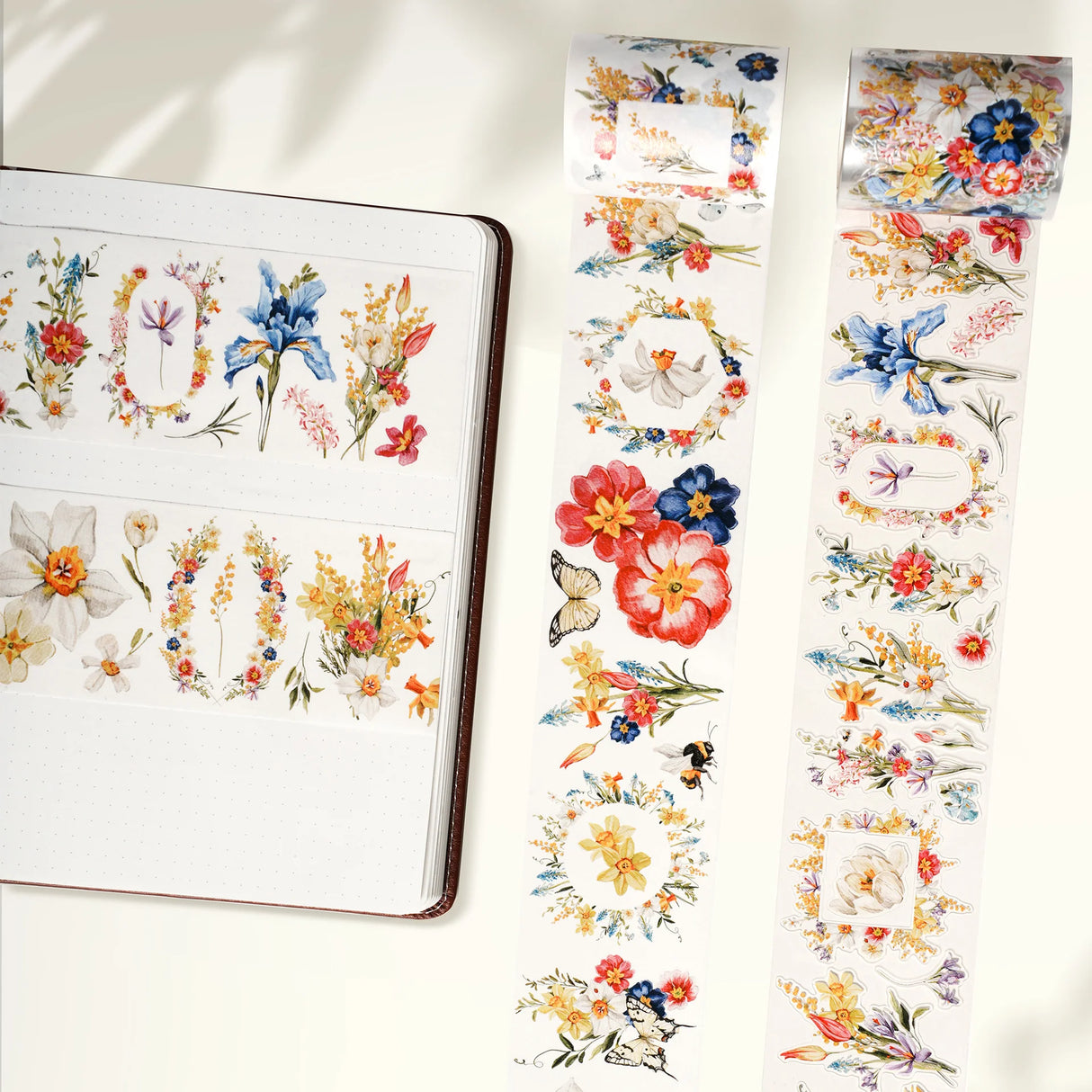 Step into the soft rustle of a summer meadow with the Pre-cut Sunlit Meadow Wide PET Tape. With every pre-cut piece, golden florals and sun-drenched grasslands come alive, bringing a touch of nature’s carefree rhythm to your creative pages. Like sunlight captured on paper, it’s a gentle invitation to pause, breathe, and create in full bloom.
Brand: WT ( The Washi Tape Shop)
Pre-cut PET Tape
Size: 60mm×5m
Design Loop: 100cm