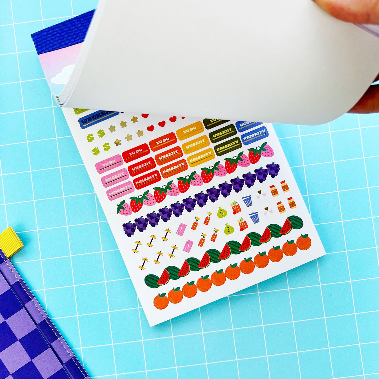 Get ready to level up your planning game! This sticker book is packed with a mix of fun and functional stickers that will take your daily grind from "meh" to magical.
Whether you're scheduling, goal-setting, or decorating your planner, these stickers will brighten your layouts (and your mood!). From tracking your to-dos to marking special occasions, we've got you covered with a sticker for every vibe!