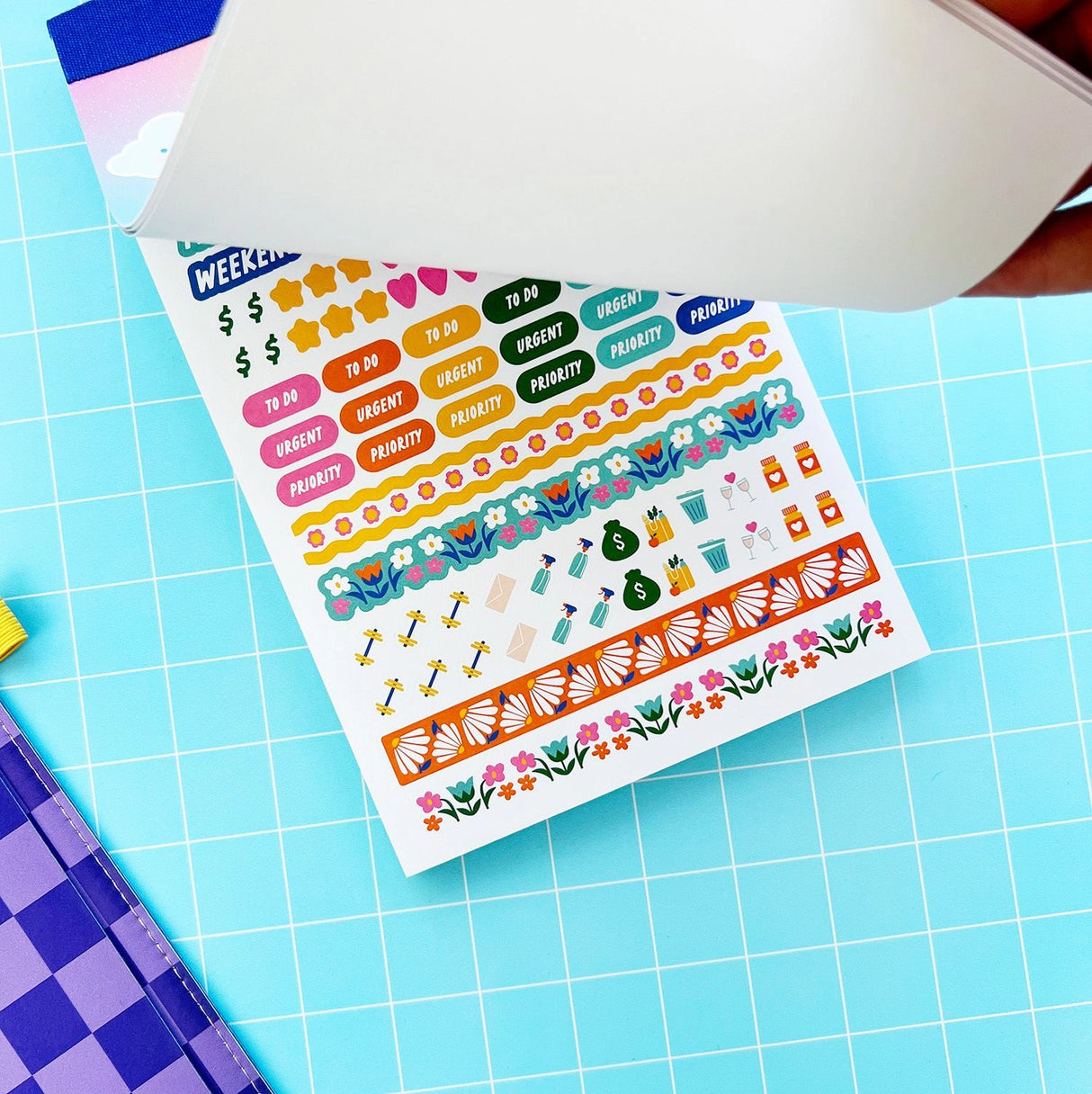 Get ready to level up your planning game! This sticker book is packed with a mix of fun and functional stickers that will take your daily grind from "meh" to magical.
Whether you're scheduling, goal-setting, or decorating your planner, these stickers will brighten your layouts (and your mood!). From tracking your to-dos to marking special occasions, we've got you covered with a sticker for every vibe!