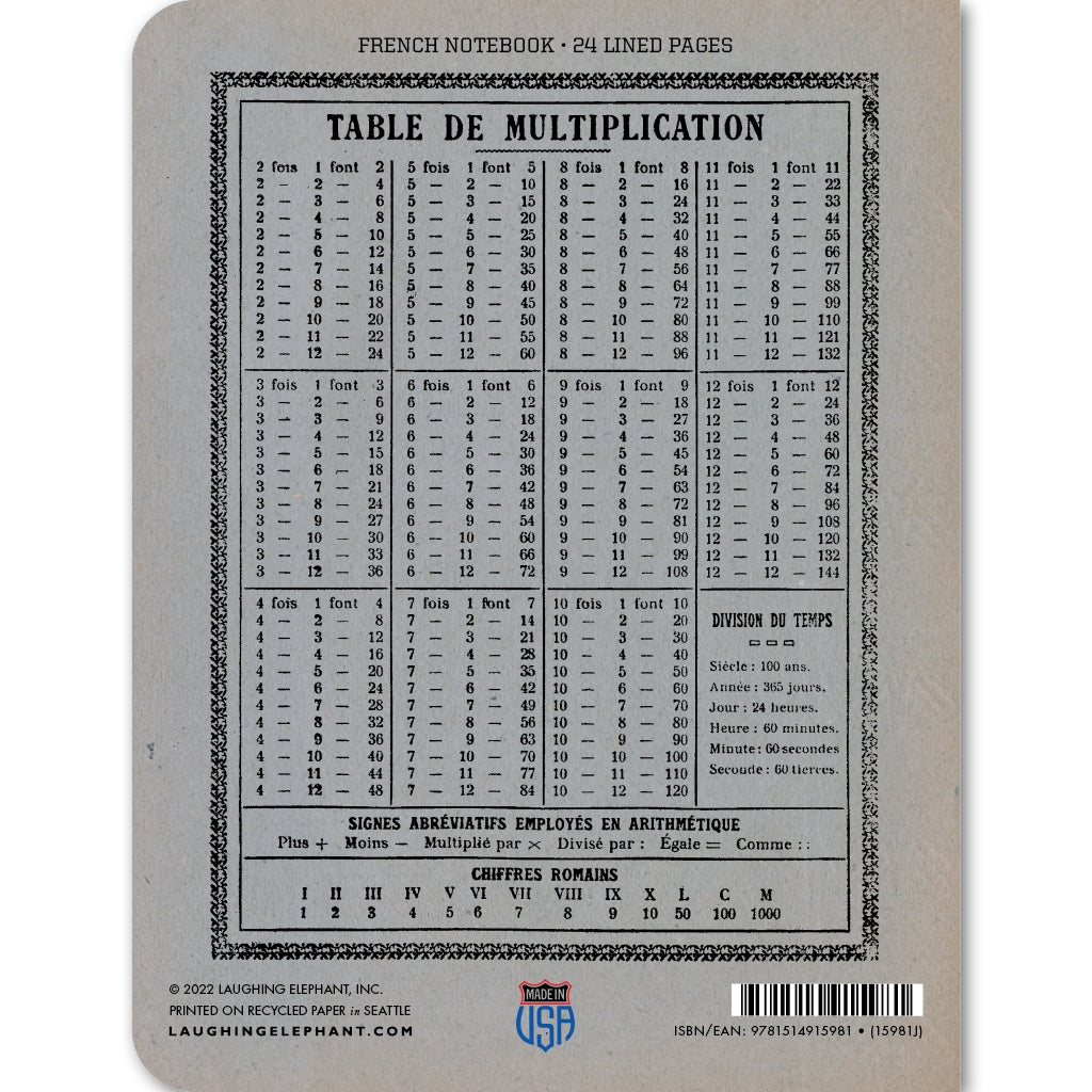 Protège French Notebook