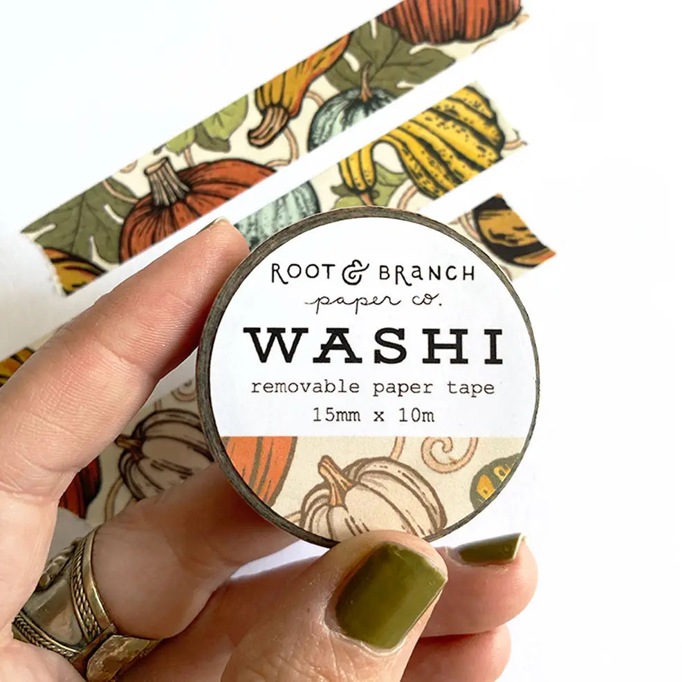Root & Branch Pumpkin + Gourds Fall Washi Tape