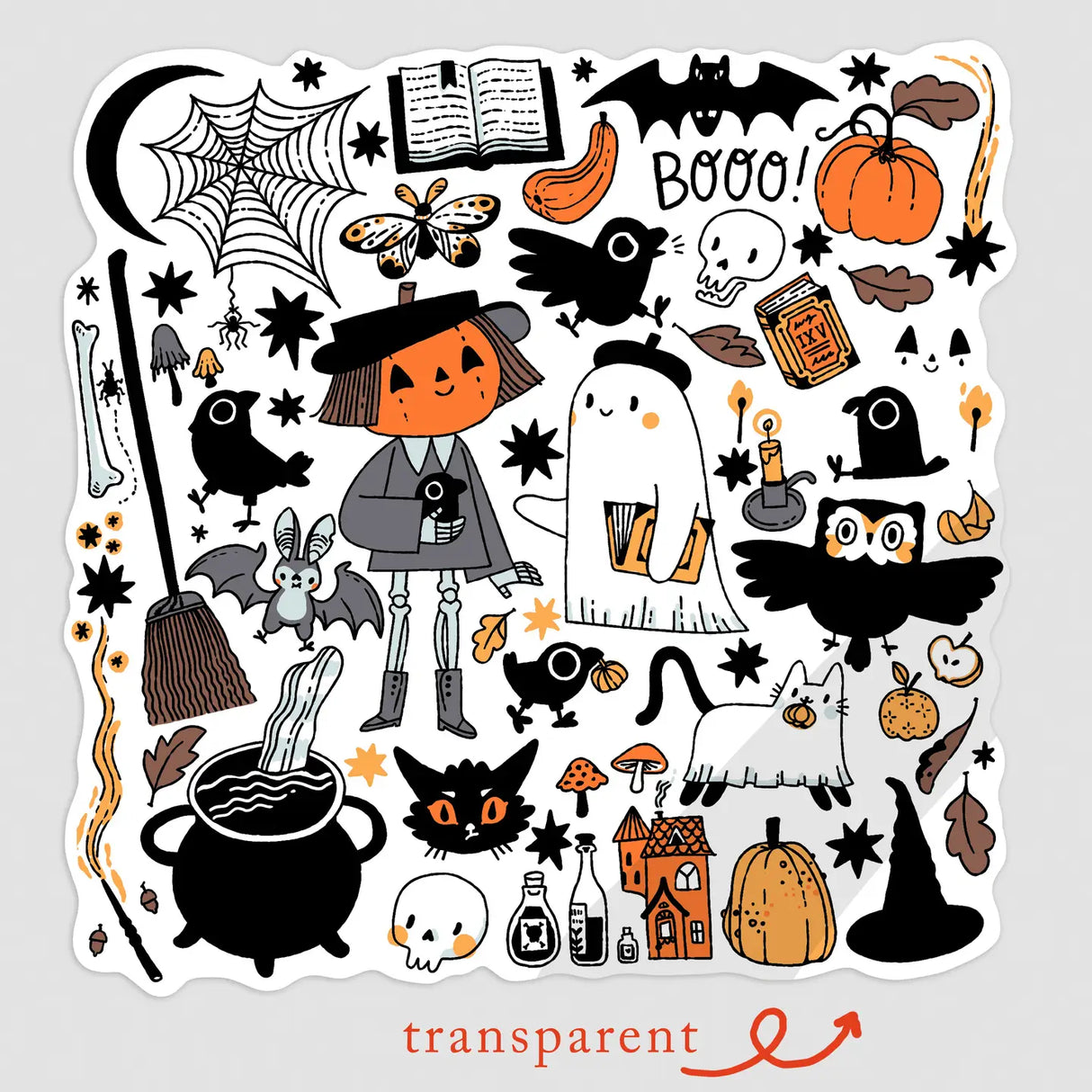 Have you met Pumpkin and Spice yet? They live in a little town called Cryptshire where they spend their days running their bakery and bookshop. They take long walks to the store and greet the cryptids in their town. It's not quite Halloween all year long but... basically. πππ»
This duo is quite popular, they also have a calendar coming soon and multiple sticker designs and prints! Stop by the shop to see more of them ;)
Vinyl and water resistant, looks great on water-bottles or notebooks or laptops.