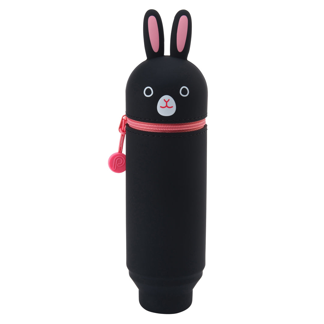 Punilabo Stand Up Pen Case Black Rabbit